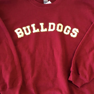 BULLDOGS Sweatshirt w Chenille Letters