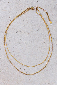 18k Gold Plated Multi Layer Chain