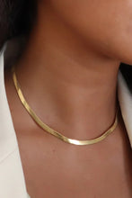 Load image into Gallery viewer, 18k Gold Plated Herringbone Necklace
