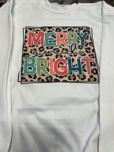 Merry and Bright Sweatshirt-Size XL