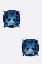 Load image into Gallery viewer, Crystal Cushion Cut Stud Earrings
