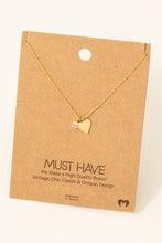 Load image into Gallery viewer, Heart &amp; Stone Necklace
