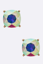 Load image into Gallery viewer, Crystal Cushion Cut Stud Earrings

