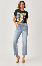 Load image into Gallery viewer, High Rise Crossover Straight Jeans
