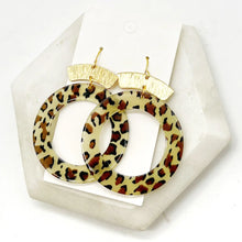 Load image into Gallery viewer, Leopard Acrylic Earrings
