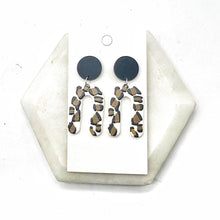 Load image into Gallery viewer, Nude Leopard Arch Acrylic Earrings
