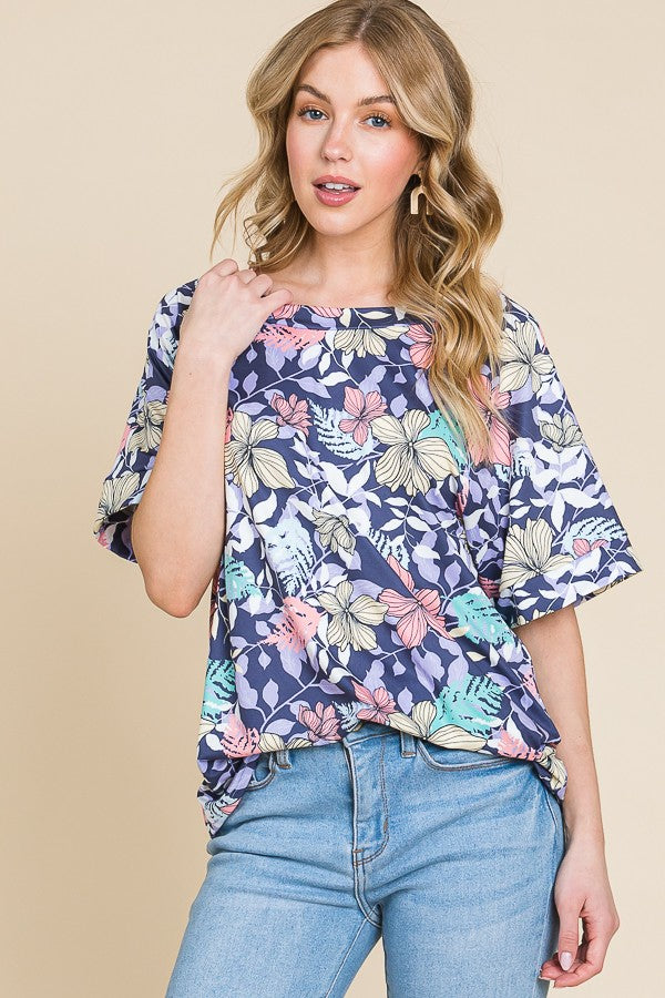 SALE! Floral Relaxed Top