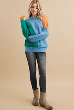 Load image into Gallery viewer, Colorblock Pullover Knit Sweater
