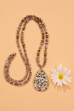 Load image into Gallery viewer, Teardrop Natural Stone Beaded Necklace
