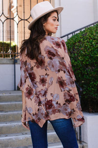 Floral Knit Tunic Top