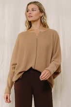 Load image into Gallery viewer, Long Sleeve Waffle Knit V-Neck Top
