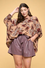 Load image into Gallery viewer, PLUS Floral Knit Tunic Top
