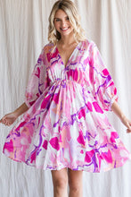 Load image into Gallery viewer, Swirl Bubble Sleeve Dress
