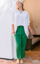 Load image into Gallery viewer, PLUS Oversized Blouse with Smocked Sleeves

