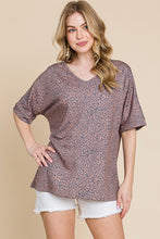 Load image into Gallery viewer, Animal Print V-Neck Top
