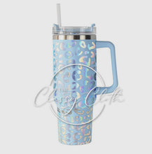Load image into Gallery viewer, Leopard Stainless Tumbler with Handle

