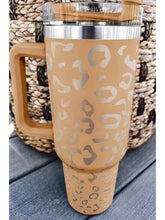 Load image into Gallery viewer, Leopard Stainless Tumbler with Handle
