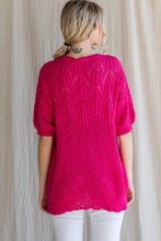 Load image into Gallery viewer, Lightweight Sweater with Bubble Sleeves
