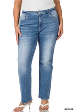 Load image into Gallery viewer, PLUS Medium Wash Straight Leg Jeans
