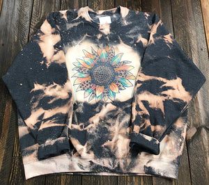 Sunflower Bleached Sweatshirt-2X