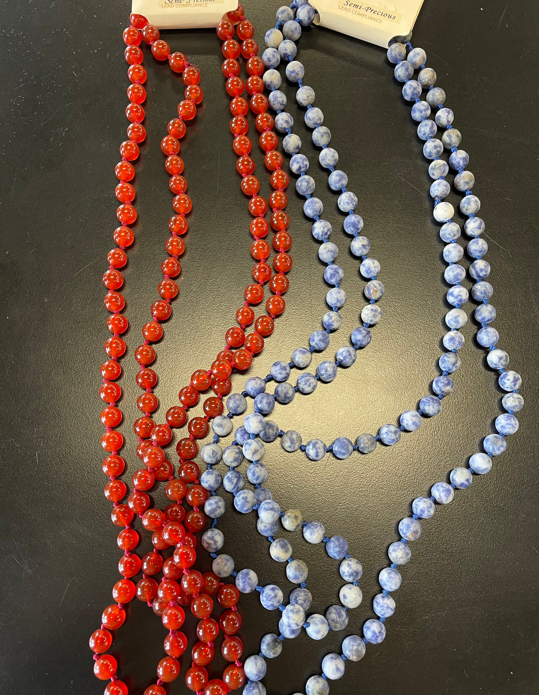 Round Beaded Long Necklace