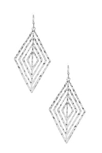 Hammered Diamond Earrings