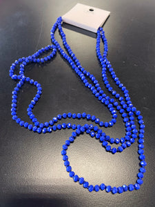2 mm Faceted Beaded Necklace