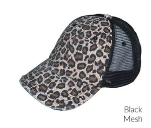 Snap Closure Leopard Hat