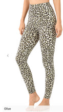 Load image into Gallery viewer, High Waisted Microfiber Leopard Print Leggings
