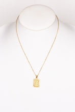 Load image into Gallery viewer, Rectangle Initial Pendant Necklace
