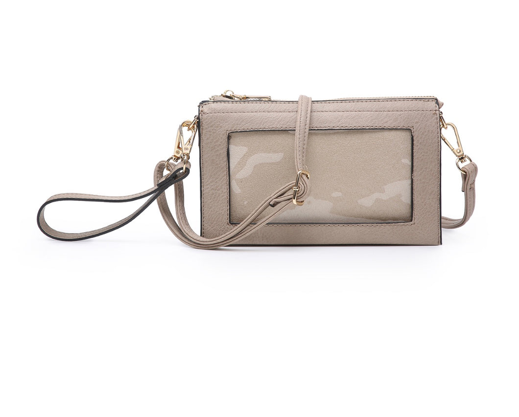 3 Compartment Crossbody with Clear Phone Window