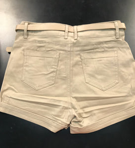 Cuff Pocket Shorts with Belt