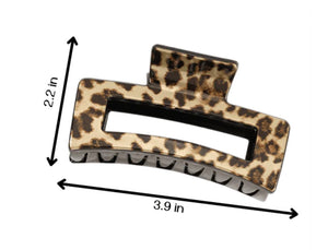 Metallic Leopard Hair Clip