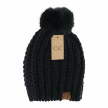 Load image into Gallery viewer, Chenille Chunky Faux Fur Beanie
