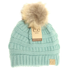 Load image into Gallery viewer, Kids Faux Fur Pom Beanie
