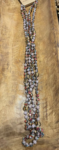 Bead and Leopard Necklace