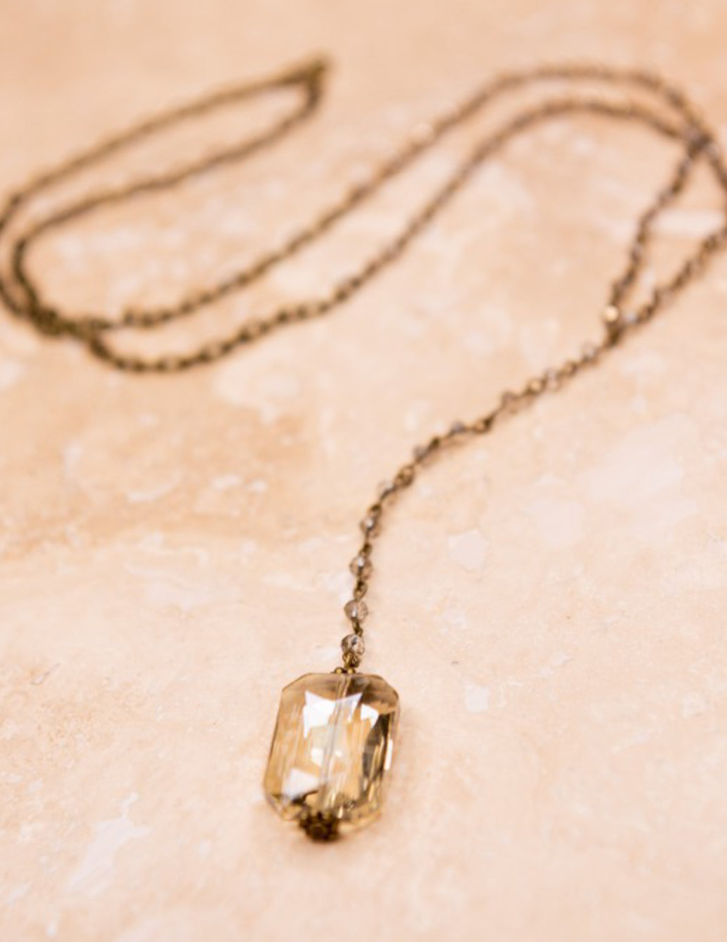 Lariat Jeweled Necklace