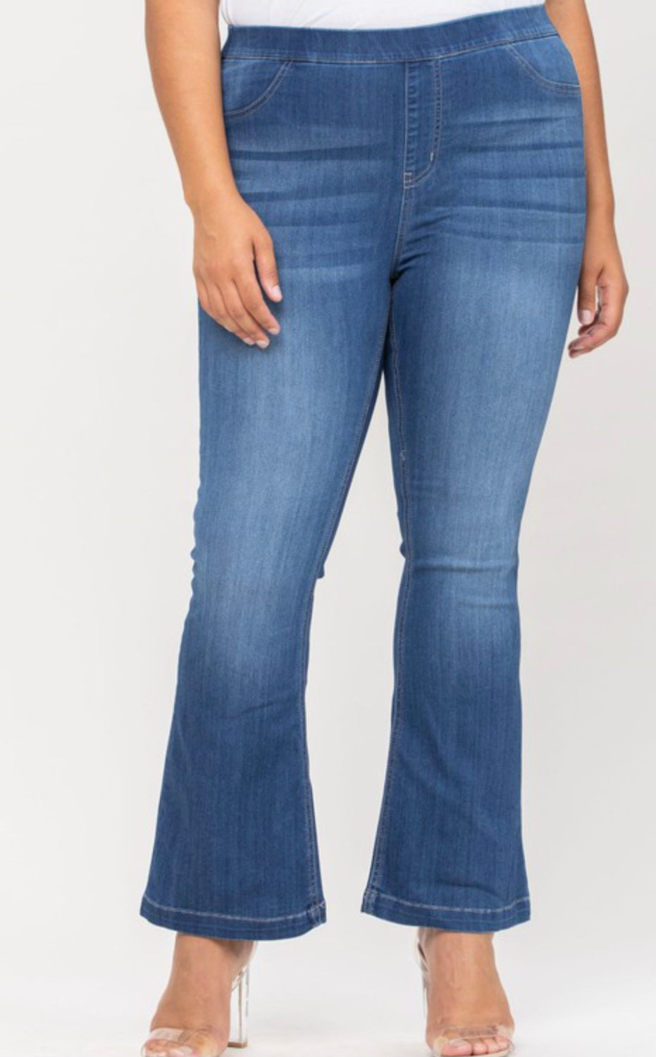 Plus Flare High Rise Jeggings
