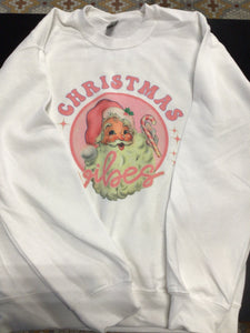Custom Pink Santa Sweatshirt