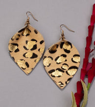 Load image into Gallery viewer, Leather Leopard Earring
