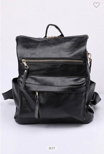 Backpack Purse with Removable Straps