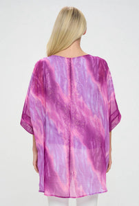 Hi Low Poncho with Lining