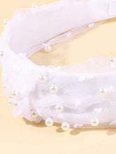 Load image into Gallery viewer, Pearl Swiss Dot Head Band
