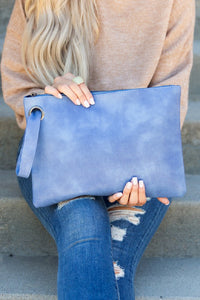 Oversized Solid Color Clutch