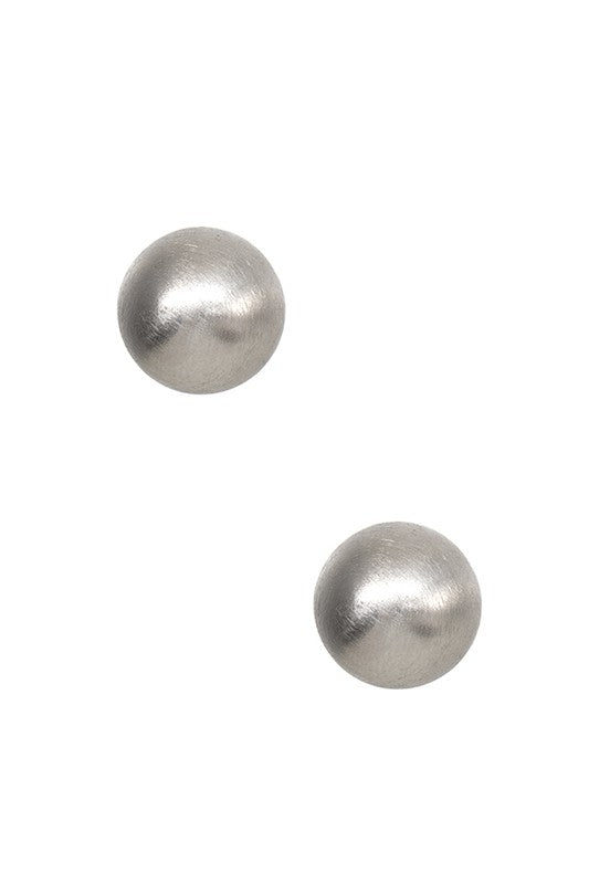 Silver Bead Earring