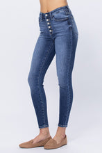 Load image into Gallery viewer, High Rise Fly Button Skinny Jean
