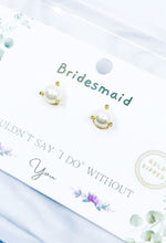 Load image into Gallery viewer, Bridesmaid Pearl Earrings
