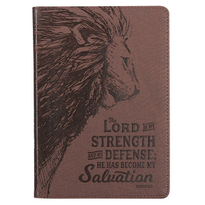 The Lord is My Strength Faux Leather Journal