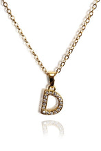 Load image into Gallery viewer, Rhinestone Initial Necklace
