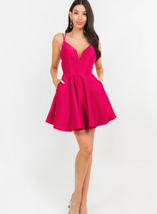 PLUS Pink Cocktail Dress